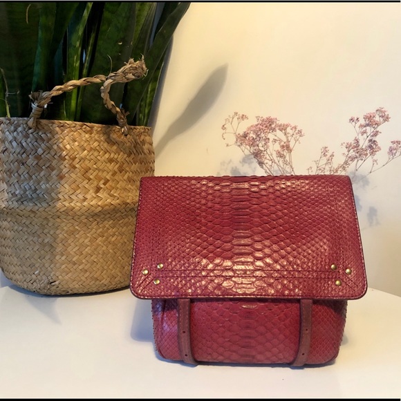 Jérôme Dreyfus crossbody python bag - Picture 1 of 6